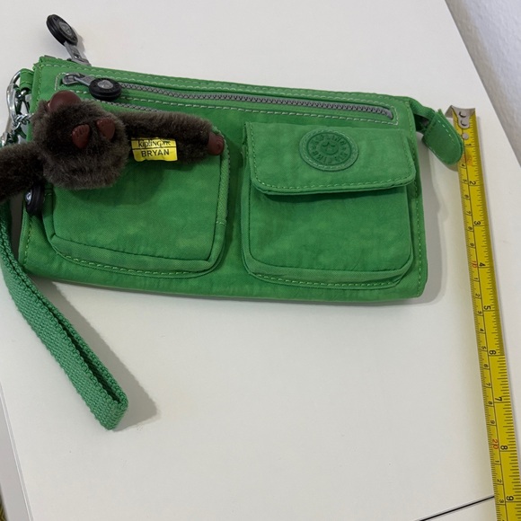 Kipling Green Wristlet with Charm - Picture 9 of 9